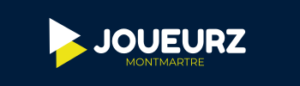 logo de Joueurz avec sa raison sociale avec la charte chartre graphique du site