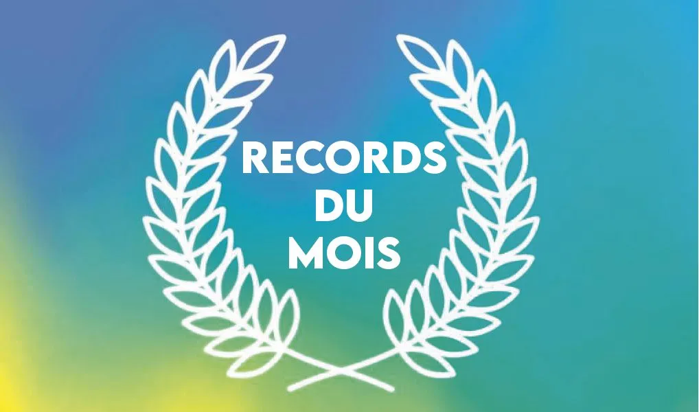 une couronne de lauriers pour les meilleurs temps du mois